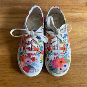 Rifle Paper Co X Keds Floral Canvas Shoes EUC